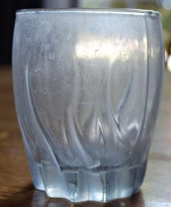 glass with spots